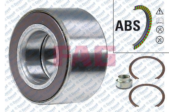 FAG 713606400 On Teker Rulmani Kit Albea Linea Doblo Fiorino Clio Iii Iv Megane Ii Modus Logan Bipper